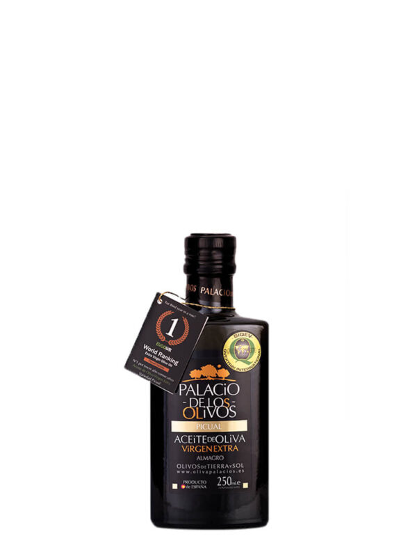 Caja de 16 botella 250ml de Aceite de oliva virgen extra Premium de variedad de aceituna Picual.