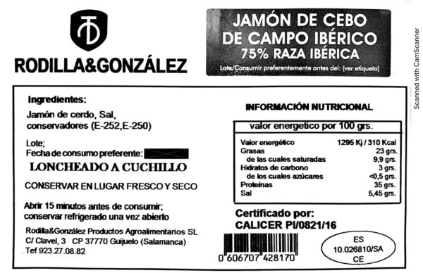 Pack Loncheado   Jamón de Cebo de Campo Ibérico 75% - Imagen 3